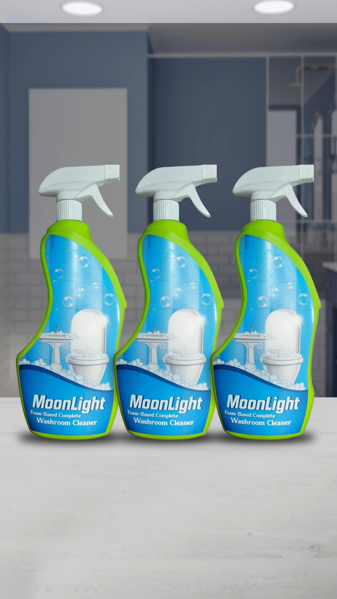 Moonlight: Your All-In-One Washroom Cleaning Solution (Pack of 3)